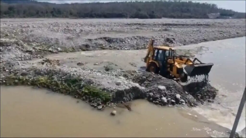 दो दिन बारिश से दो पेयजल प्लांट ध्वस्त,रामनगर में सोमवार को नही  हुई पेयजल आपूर्ति