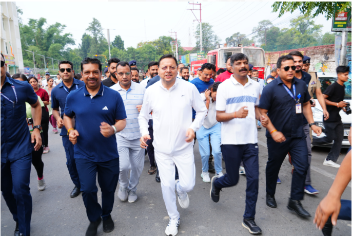 मुख्यमंत्री  पुष्कर सिंह धामी ने बुधवार को पवेलियन ग्राउण्ड, देहरादून में “अहिल्या स्मृति मैराथन” एक विरासत-एक संकल्प कार्यक्रम में प्रतिभाग किया।