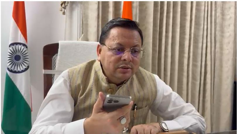 मुख्यमंत्री पुष्कर सिंह धामी ने नव्या पांडे ने स्वयं उन्हें फोन कर बधाई दी