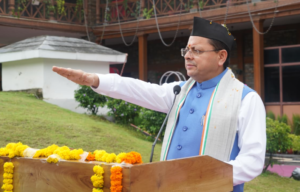 मुख्यमंत्री श्री पुष्कर सिंह धामी ने 80वें स्वतंत्रता दिवस के अवसर पर मुख्यमंत्री आवास में ध्वजारोहण किया।